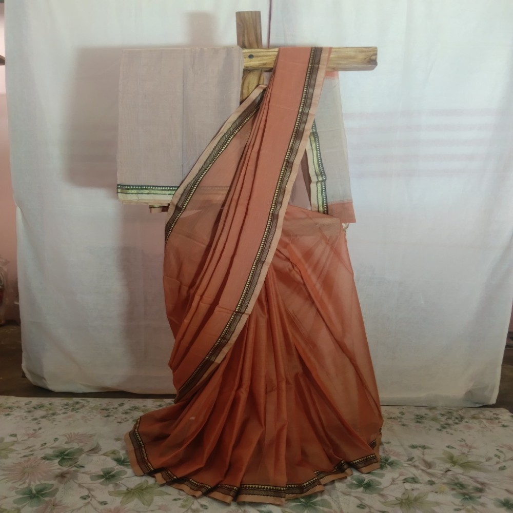 Bhumi Narayanpet Cotton Saree| With Unstiched Blouse For Women