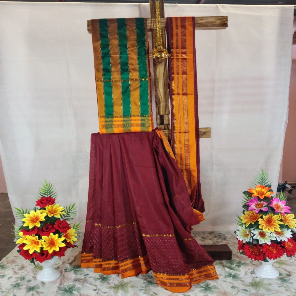 Skirt Tope Cotton Saree| With Unstiched Blouse Piece For Women